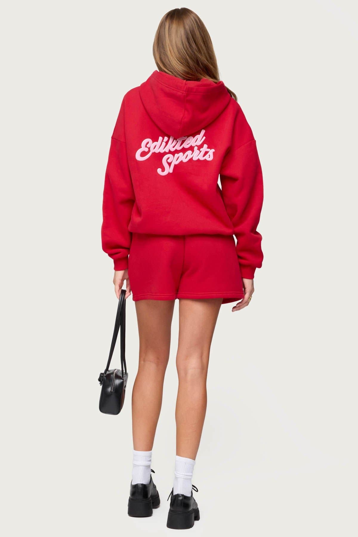 So Sporty Hoodie - Edikted Sports Text Polyester Cotton Matching Set