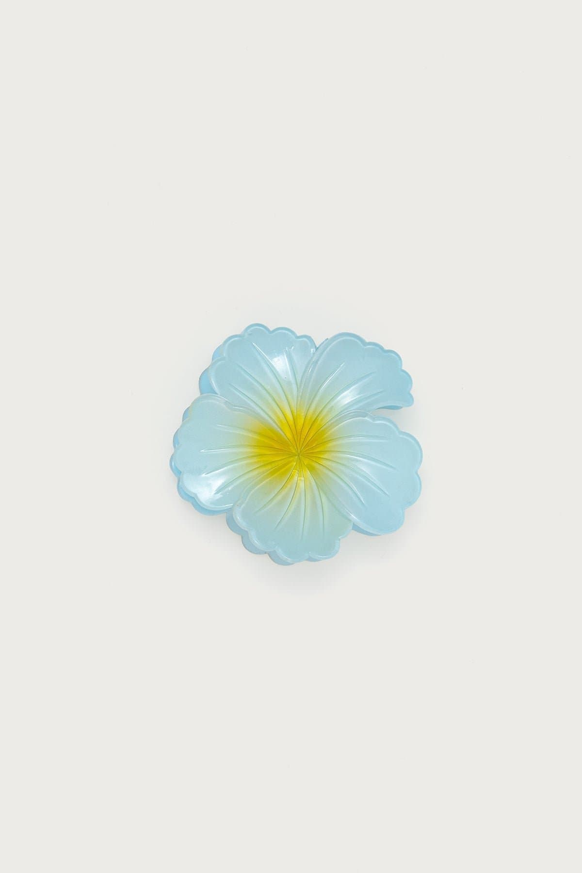 Hibiscus Flower Claw Clip - 3 Inch Plastic Hair Clip