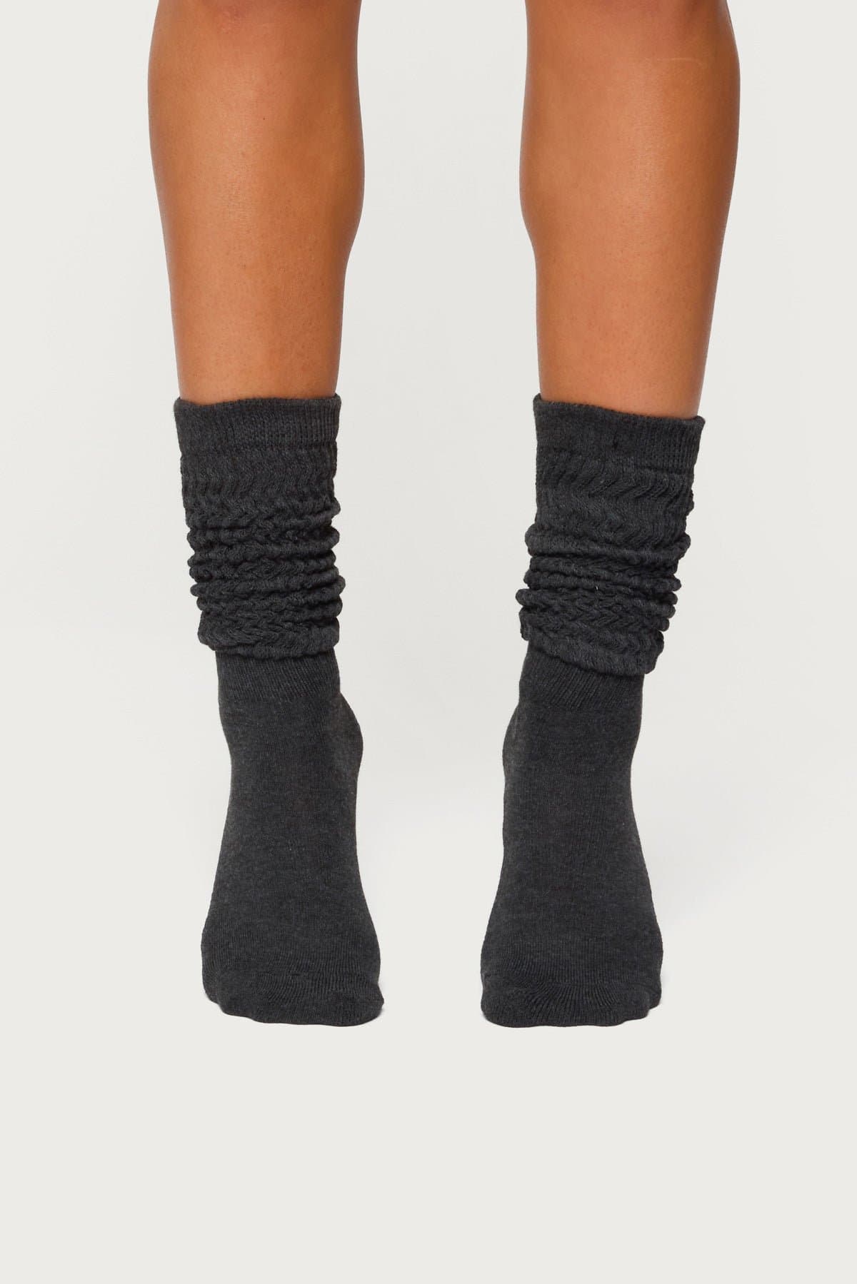 Slouchy Scrunch Socks - Cotton Spandex Blend, 20.1 Inch Length