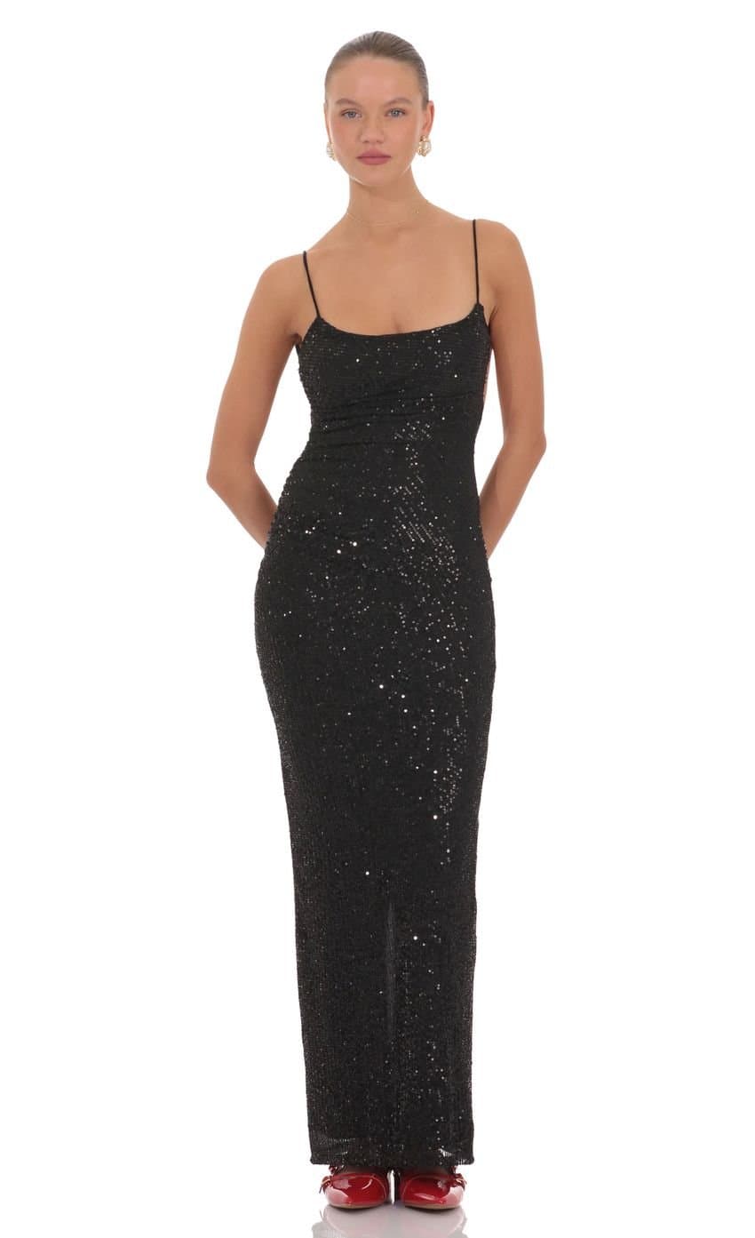 Kaia Sequin Maxi Dress