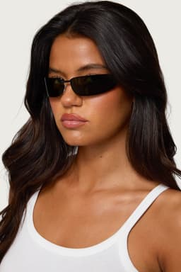 Golden Era Oval Sunglasses Copper Frame UV Protected Polycarbonate Lenses