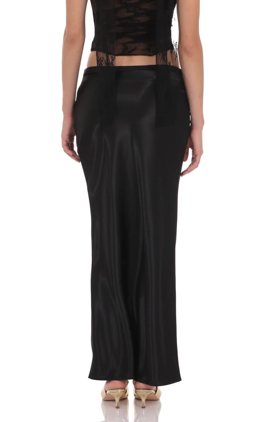 Paloma Satin Maxi Skirt