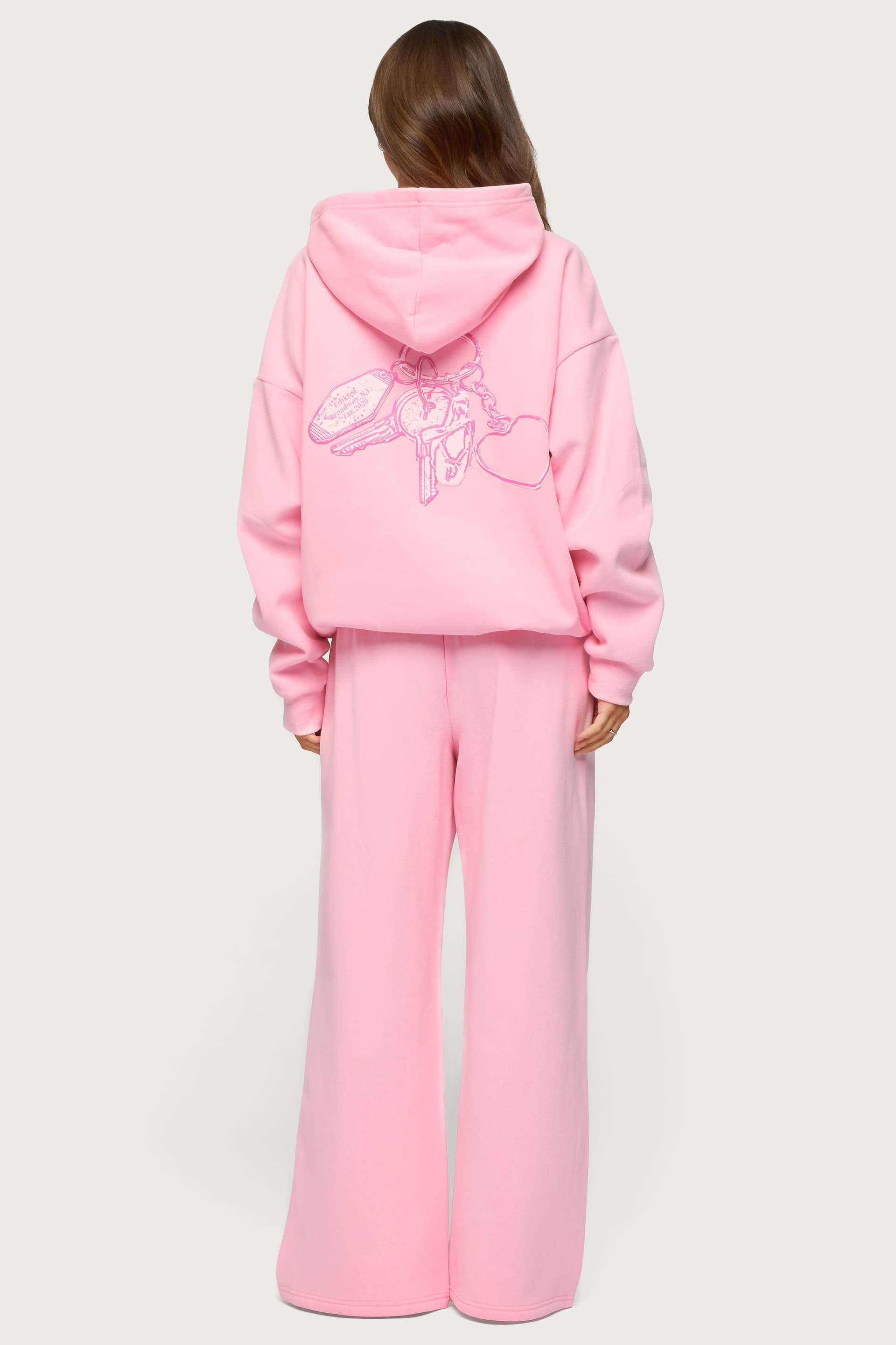 Keychain Cutie Straight Leg Sweatpants with Edikted NY Graphic