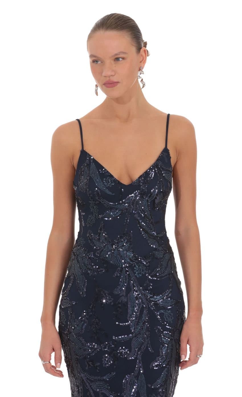 Gabriella Sequin Maxi Dress