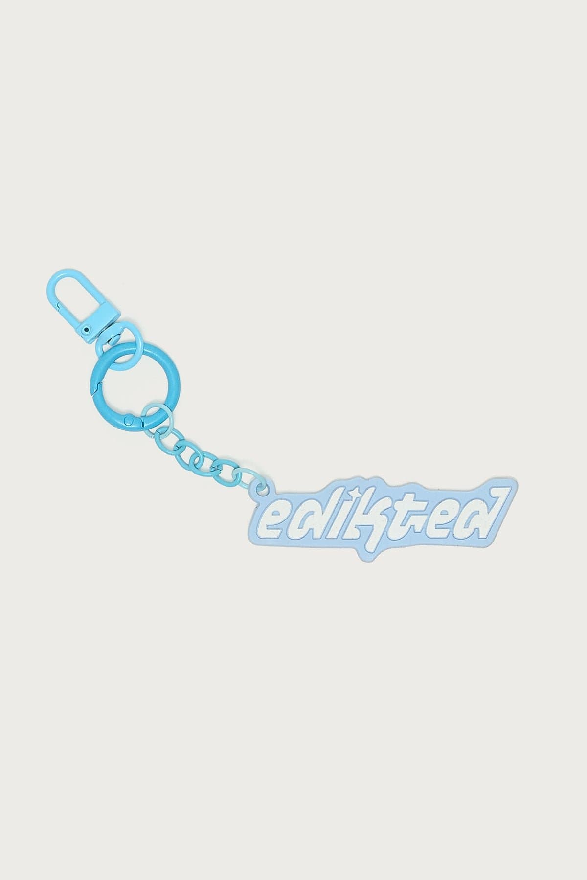 Daily Edikted Graphic Text Keychain Silicone Metal 2.8 Inch Length