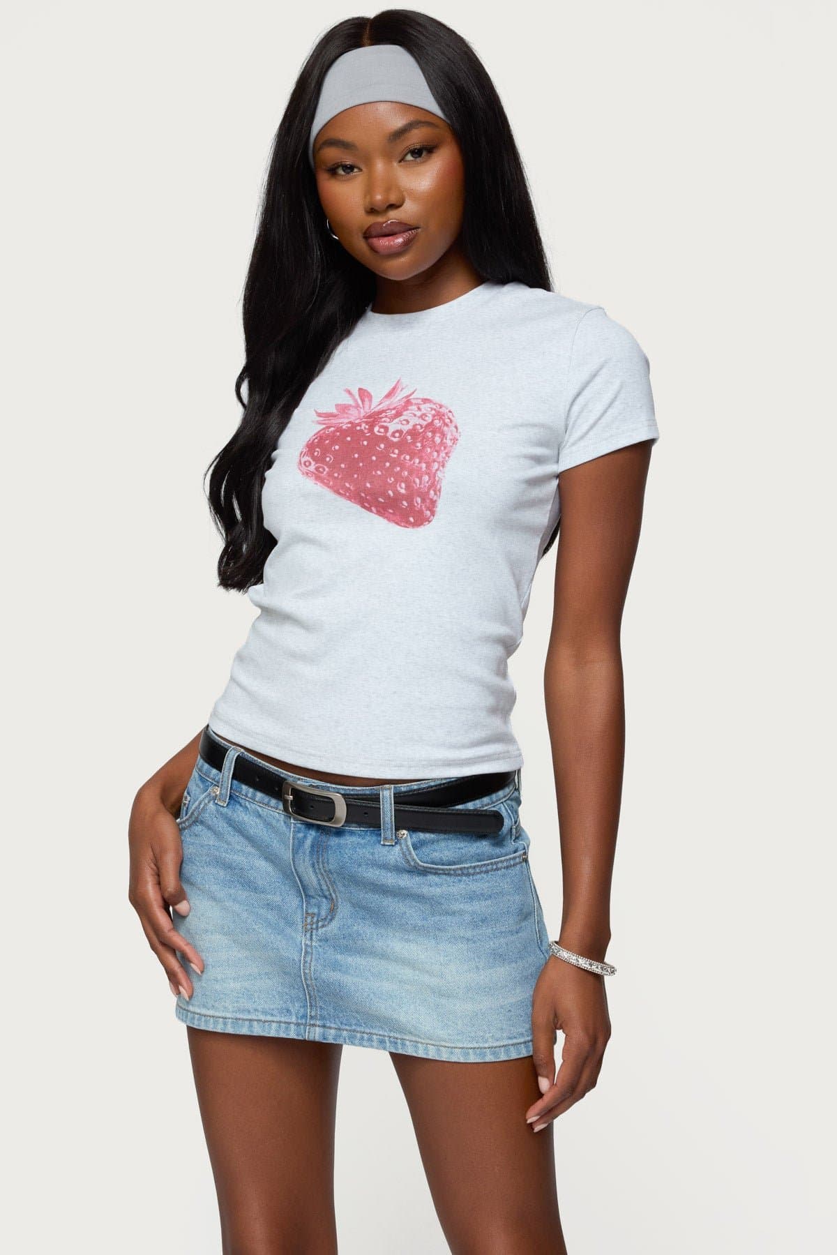 Sweet Berry Strawberry Graphic Print T-Shirt - Cotton Spandex Unisex