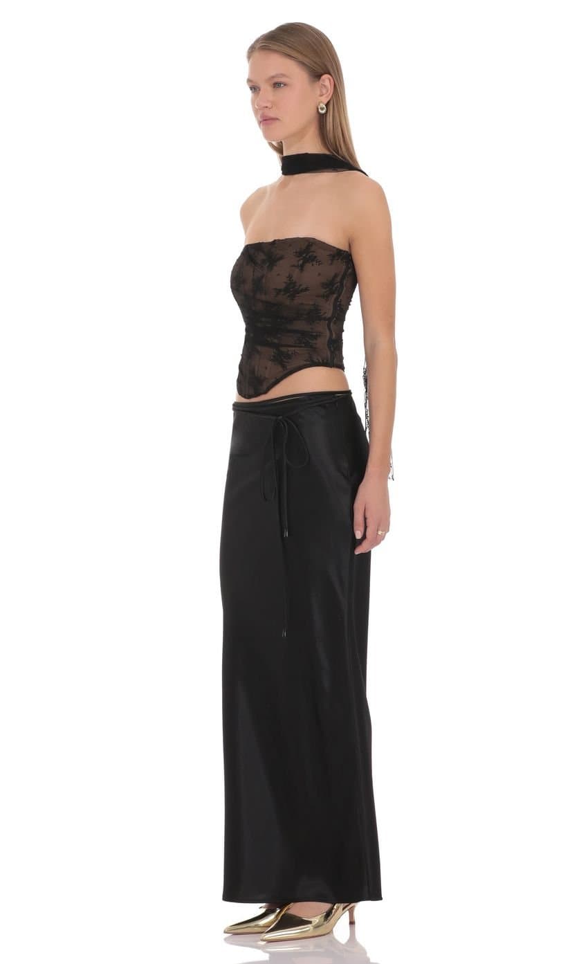 Paloma Satin Maxi Skirt