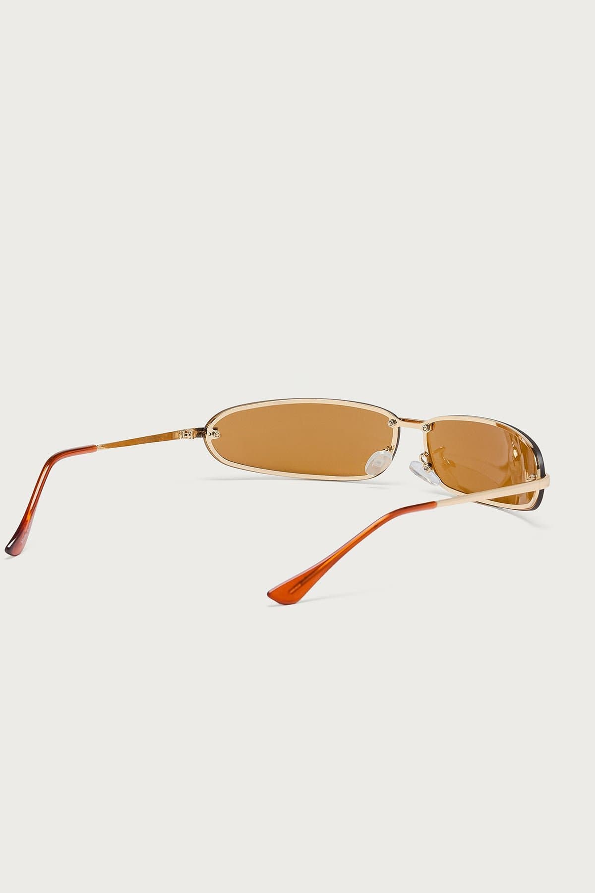 Golden Era Oval Sunglasses Copper Frame UV Protected Polycarbonate Lenses