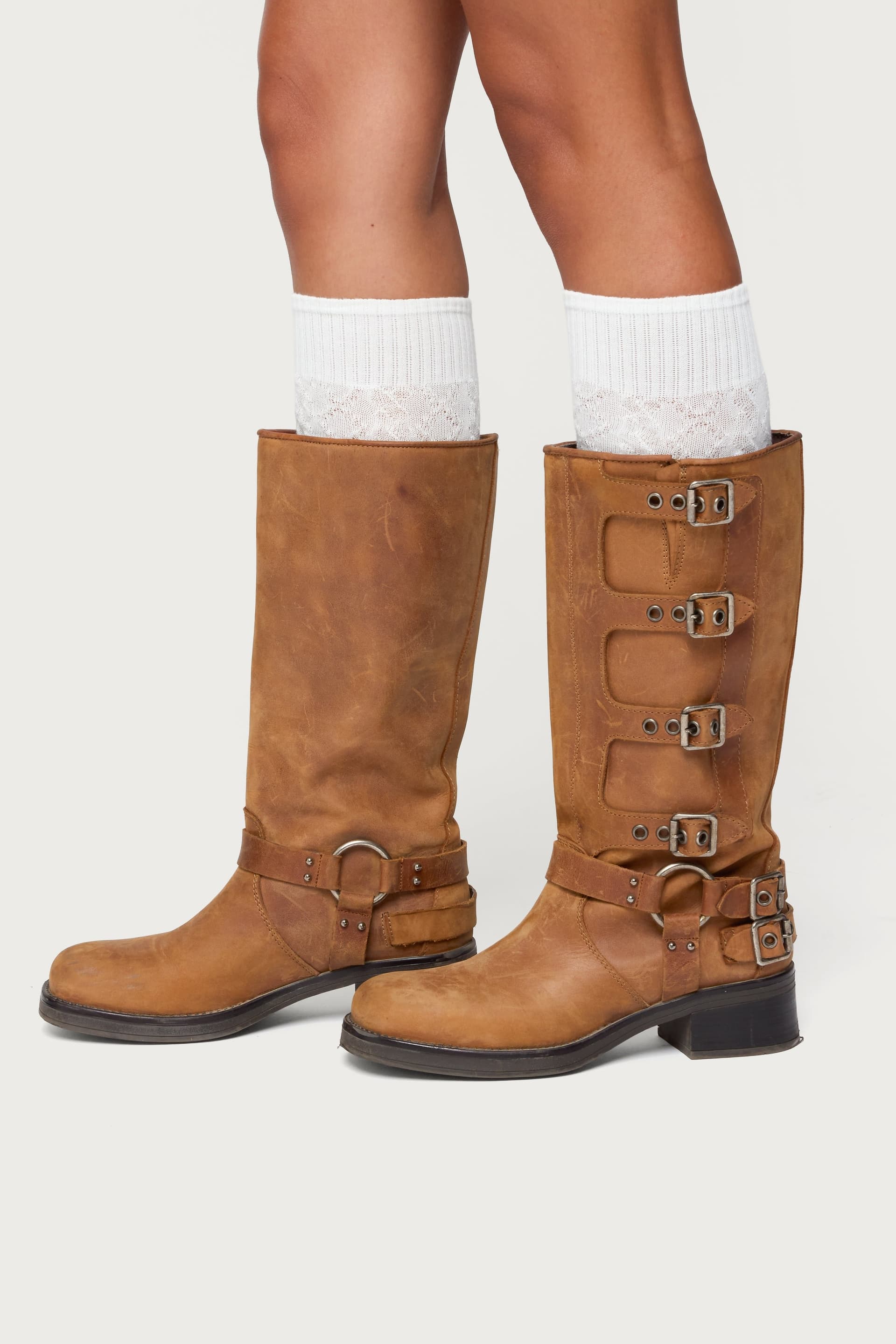 Cable Knit Socks - Polyester Cotton Spandex Blend, 20.9 Inch Length