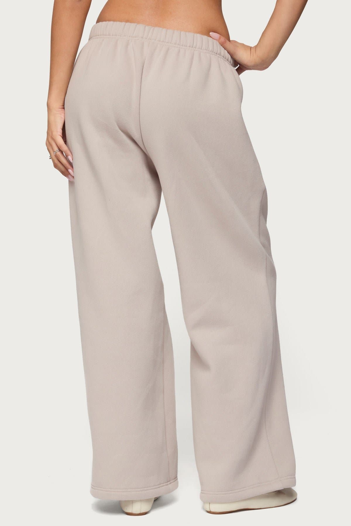 Edikted LA Sweatpants - Polyester Cotton Straight Leg with Elastic Waistband