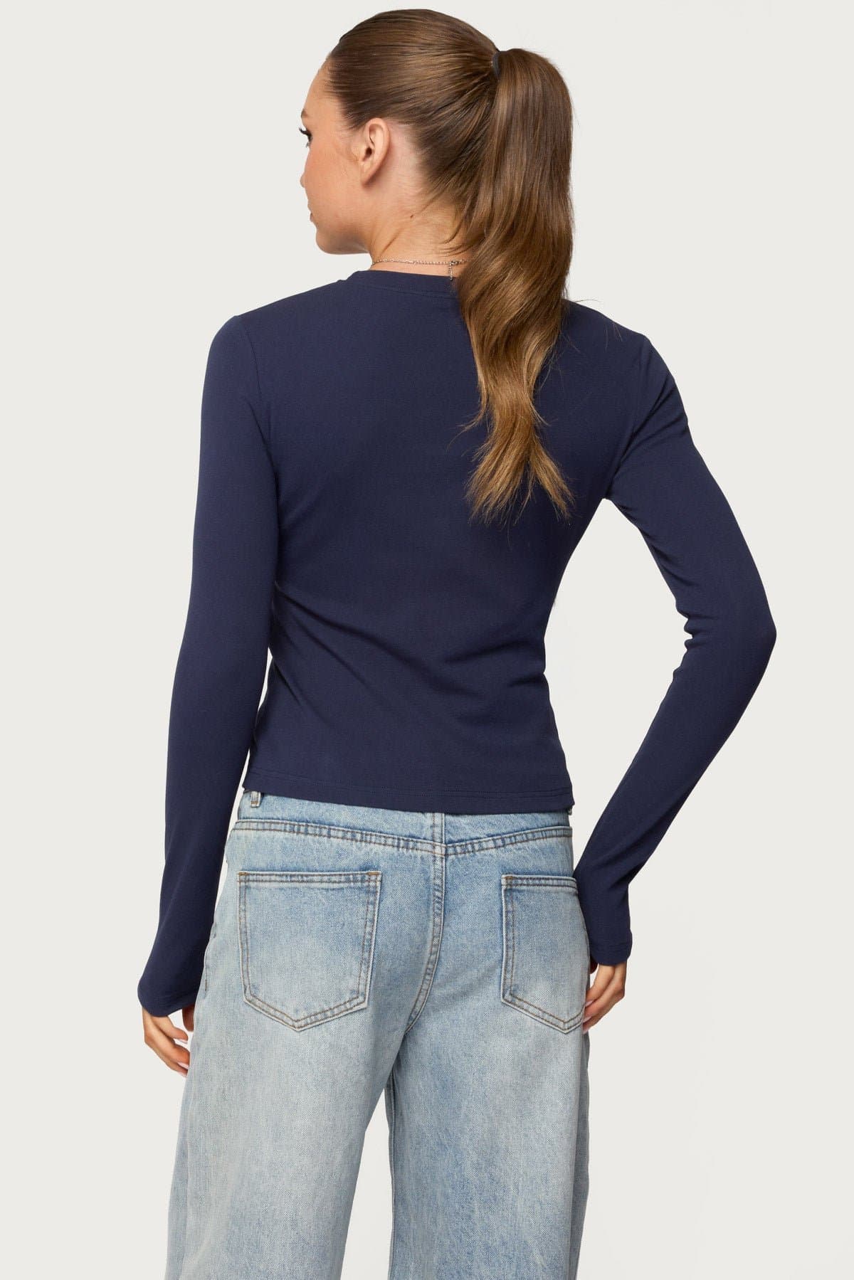 76 Long Sleeve Graphic T-Shirt - Cotton Spandex Unisex