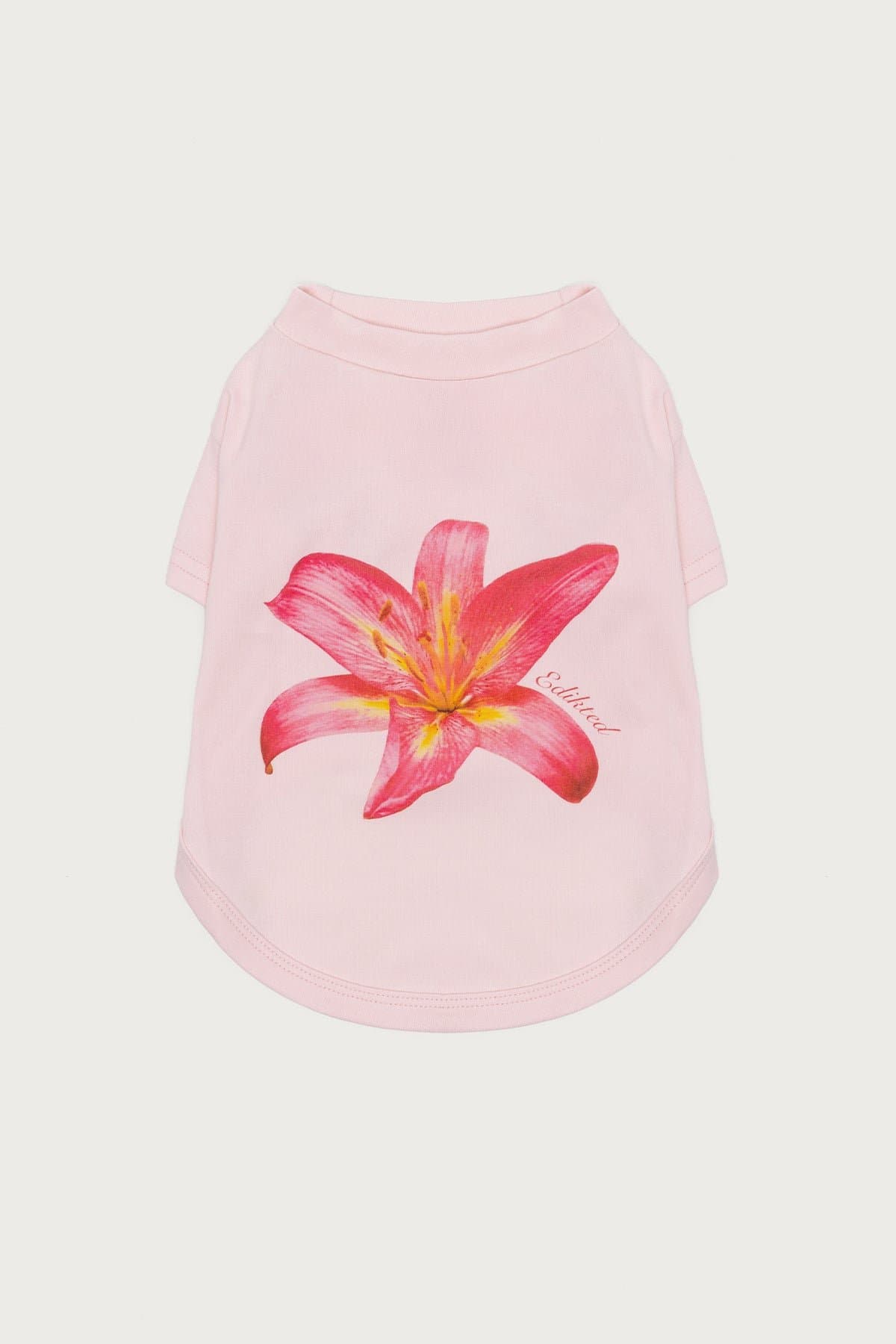 Daylily Pet T-Shirt Unisex Cotton Polyester Flower Graphic Print Medium