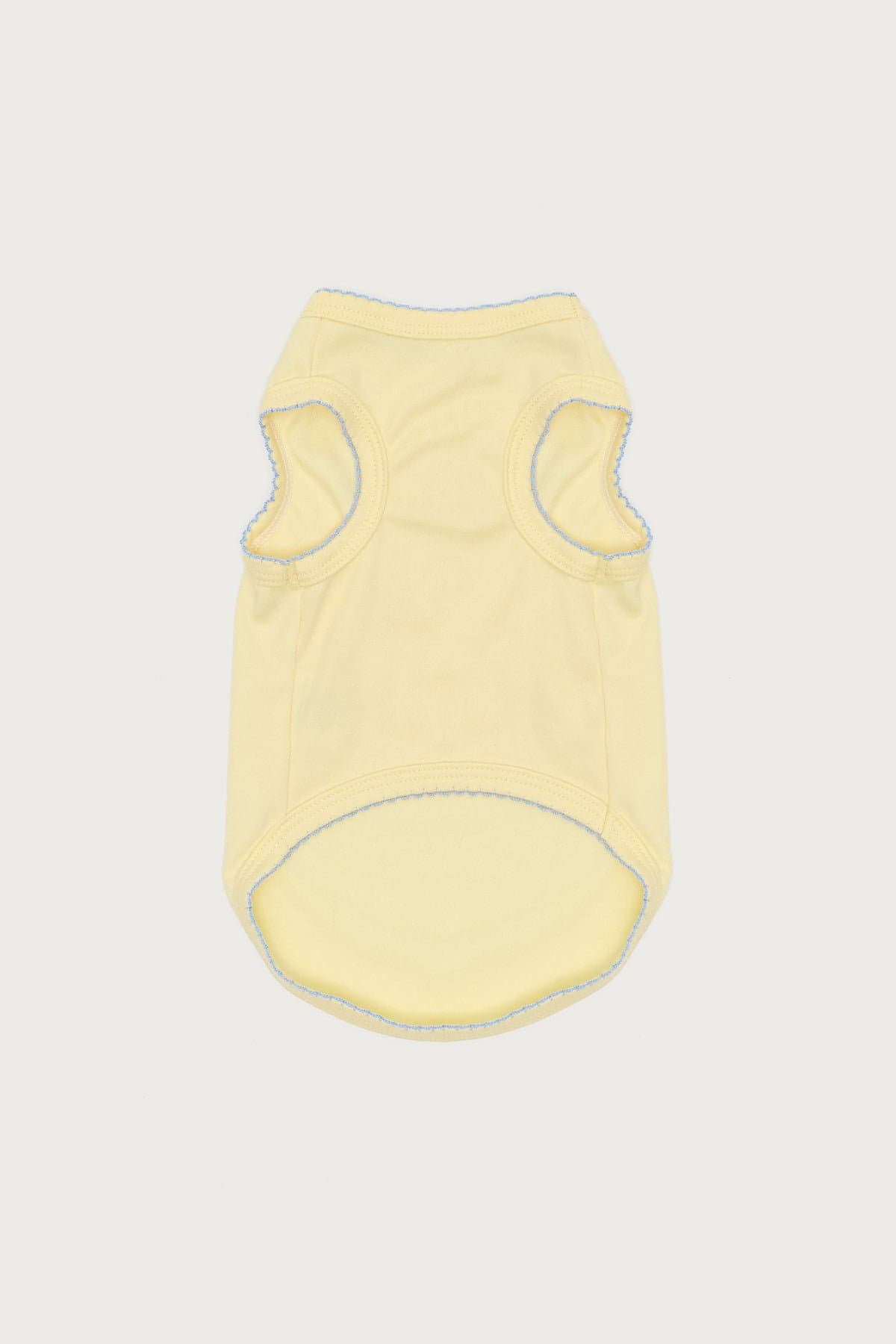 Pawfect Pet Tank Top with Contrast Scalloped Trim and Bow Detail