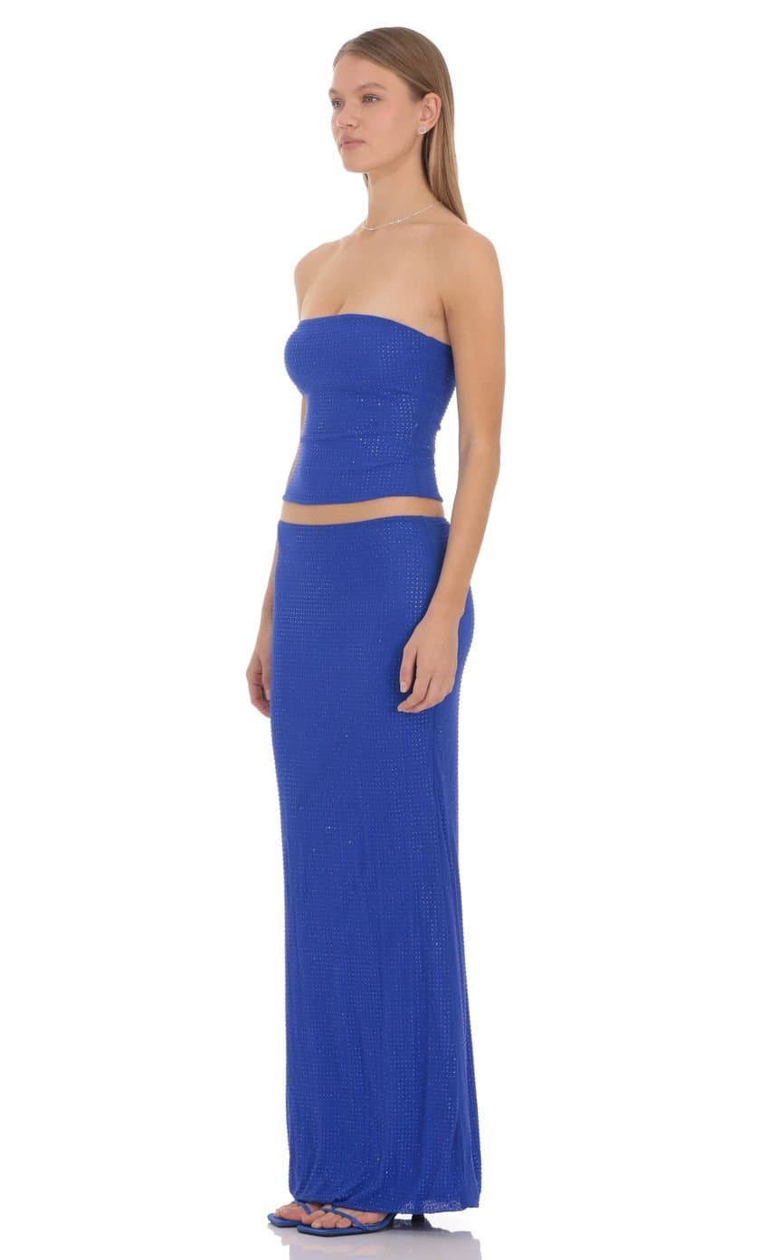 Elsie Rhinestone Maxi Skirt