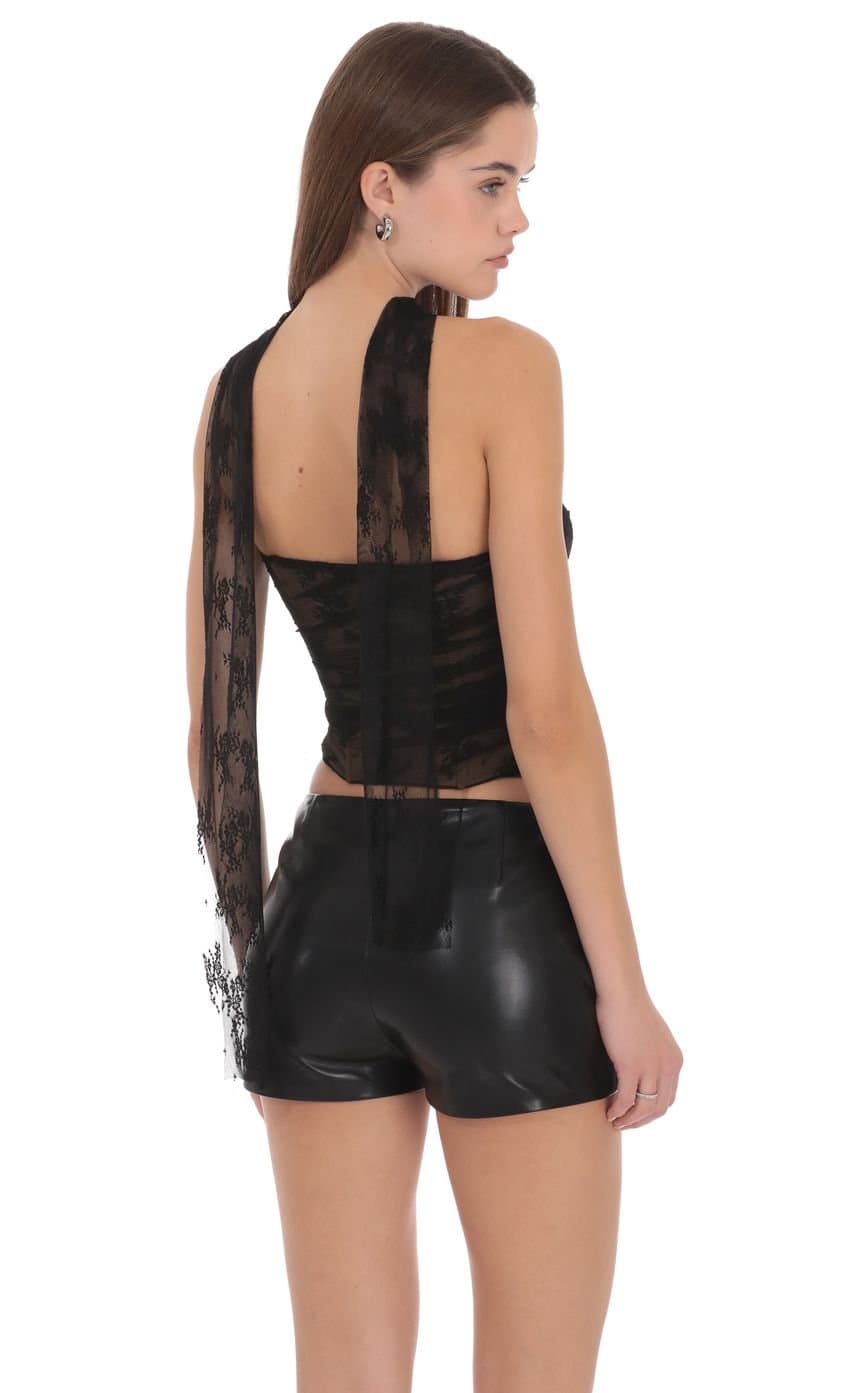 Amalia Faux Leather Shorts