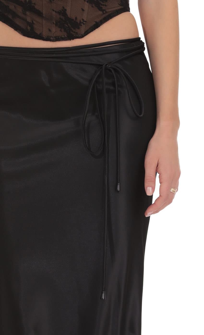 Paloma Satin Maxi Skirt