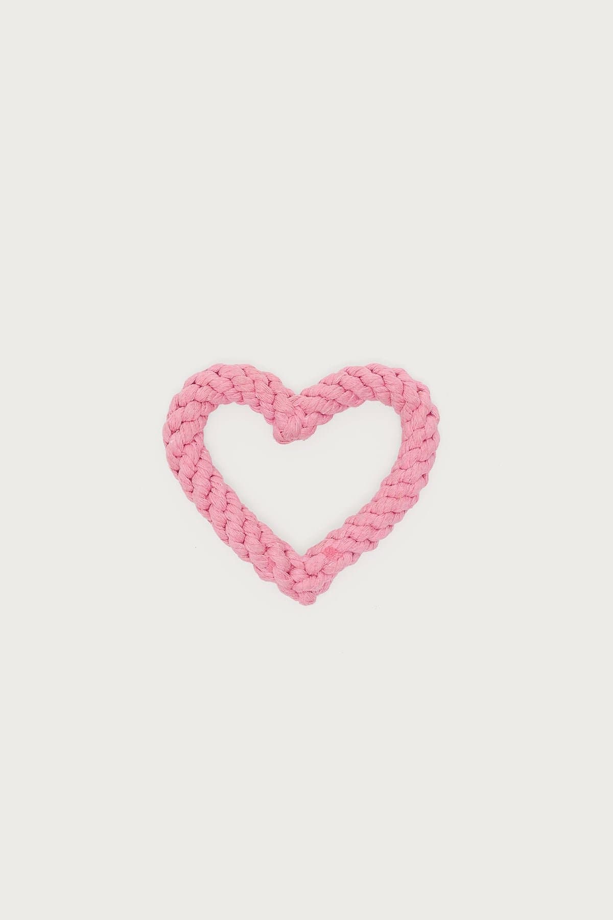 Fetching Heart Rope Toy for Dogs - 100% Cotton, 4.7" x 4.5"