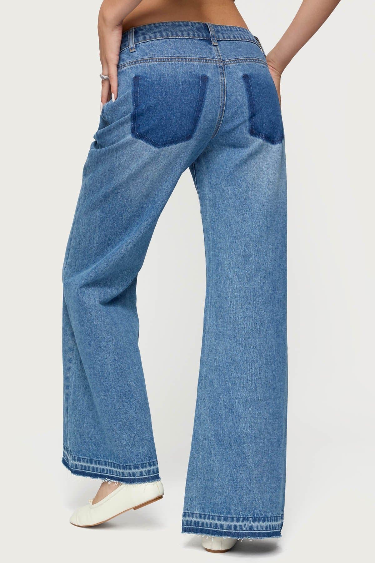 Nerissa Low Rise Bootcut Jeans in Rigid 100% Cotton Denim