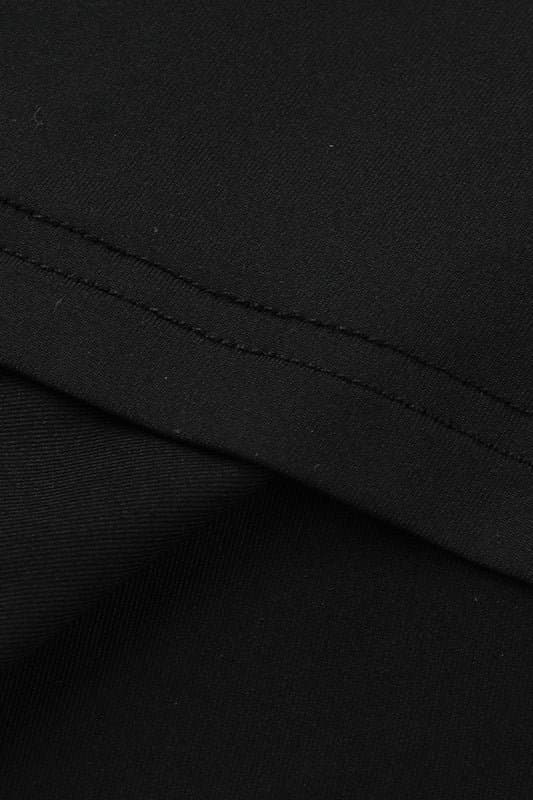 Witch Style Gothic Maxi Dress - High Waist V-Neck Batwing Sleeve Polyester Spandex