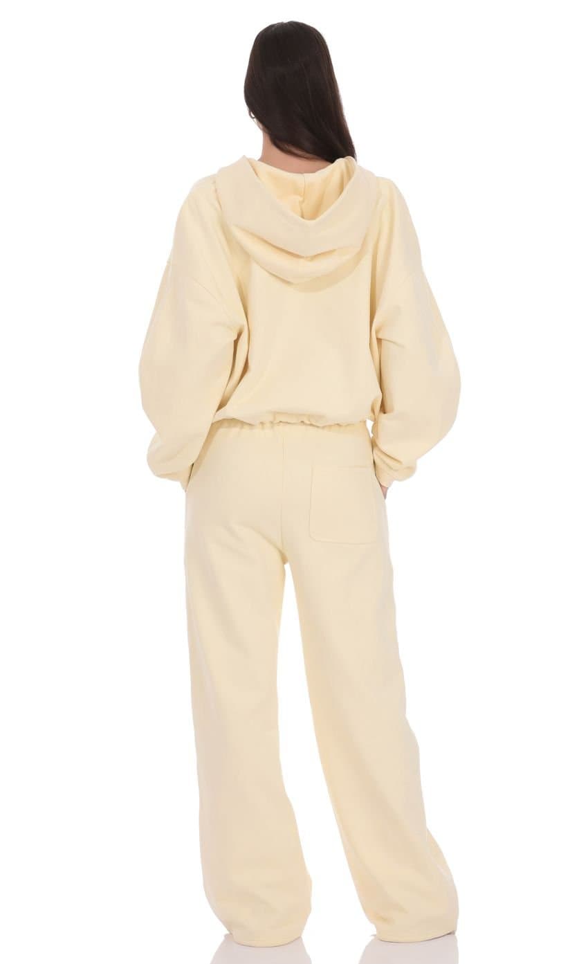 Lucy Back Pocket Sweatpants in Cream
