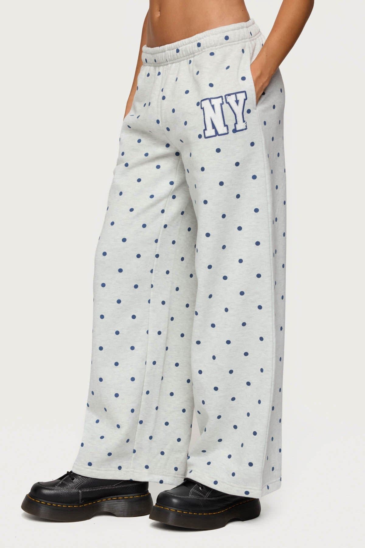 NY Babe Polka Dot Sweatpants - Polyester Cotton Matching Set