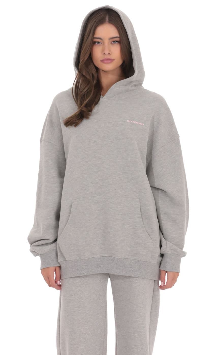 Los Angeles Fleece Hoodie in Grey