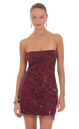 Kiara Embellished Mini Dress