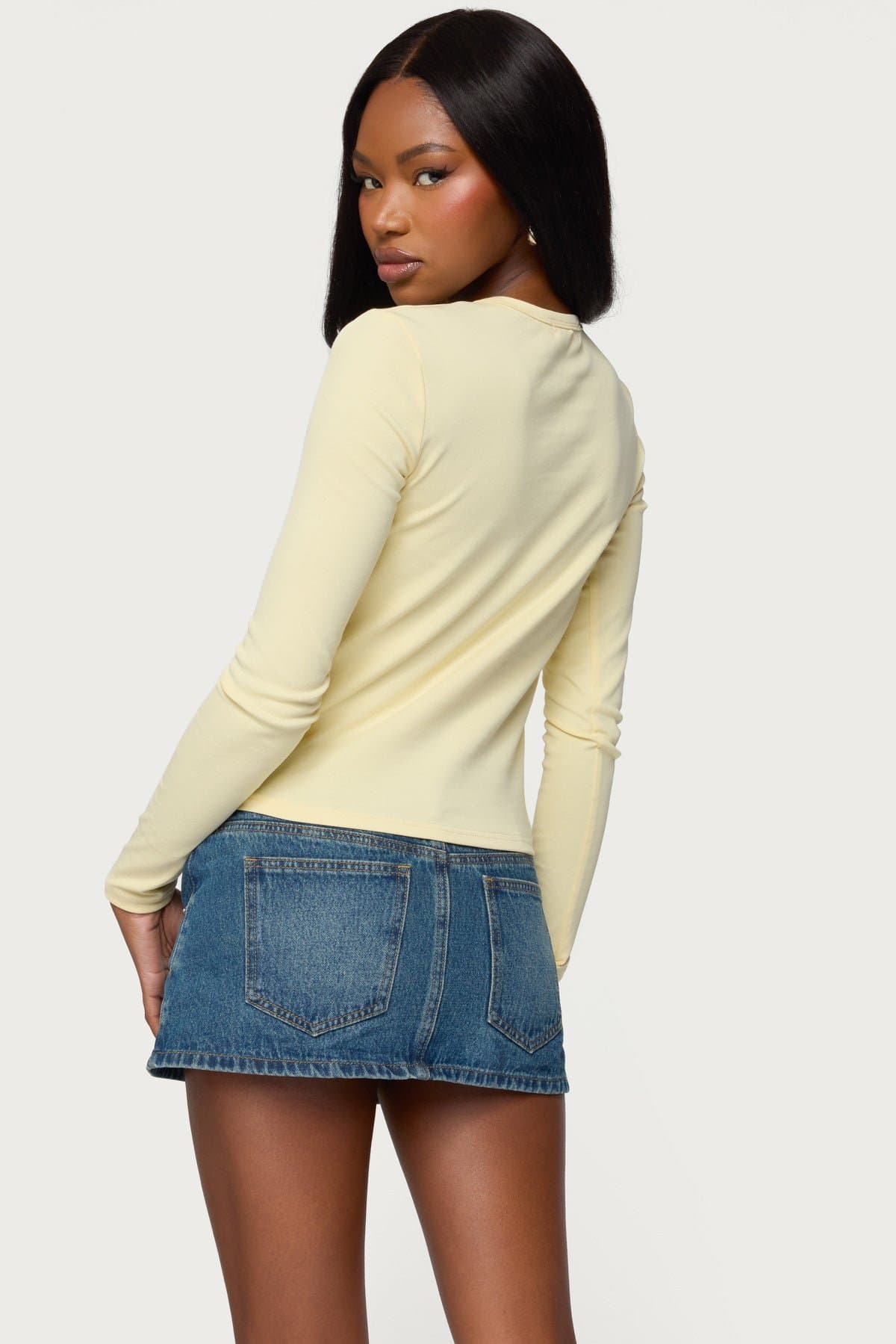 Miami Girl Long Sleeve T-Shirt - Cotton Spandex Graphic Tee