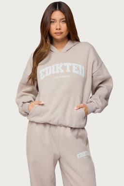 Edikted LA Graphic Hoodie - Polyester Cotton Matching Set