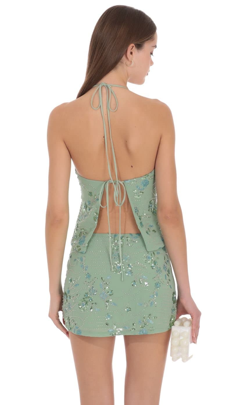 Mireya Embellished Halter Top