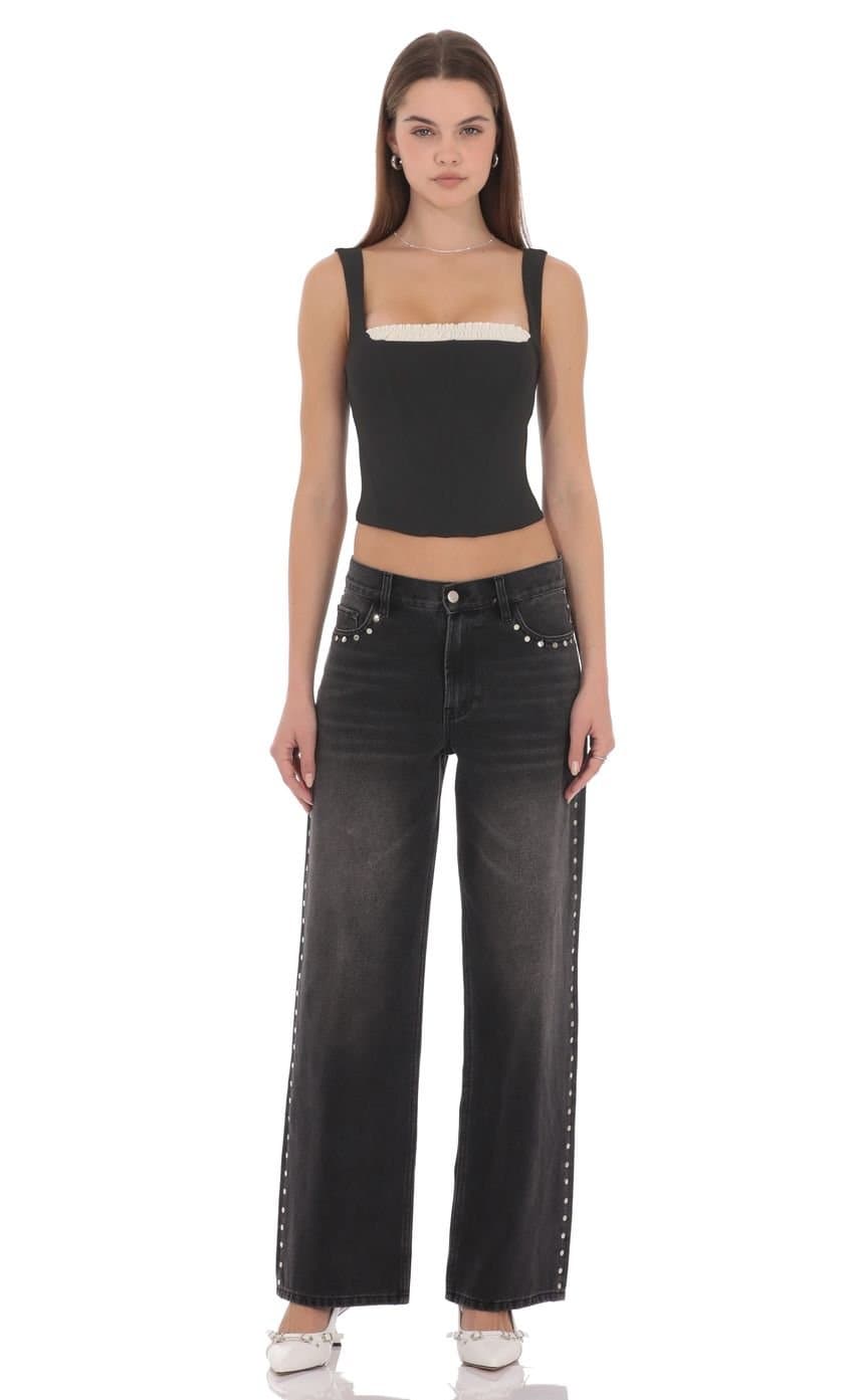 Amalise Corset Top in Black