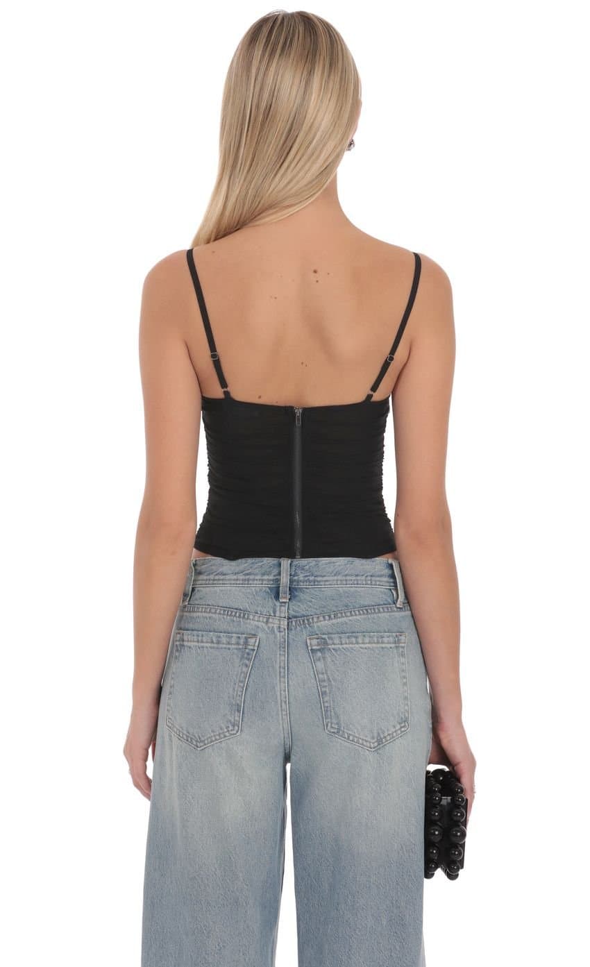 Avelyn Mesh Corset Top
