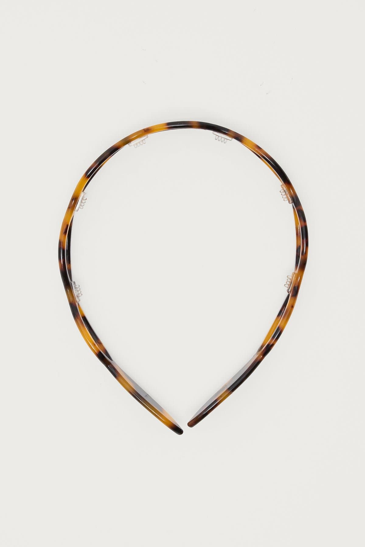 Oval Tortoise Pattern Headband - Polyethylene 4.7 Inch Length