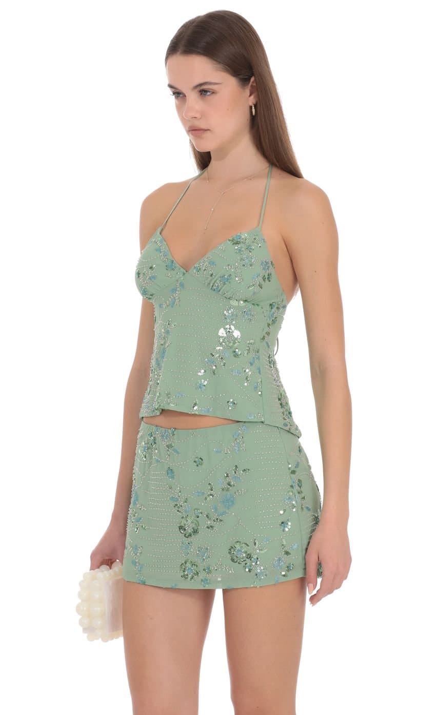 Mireya Embellished Mini Skirt