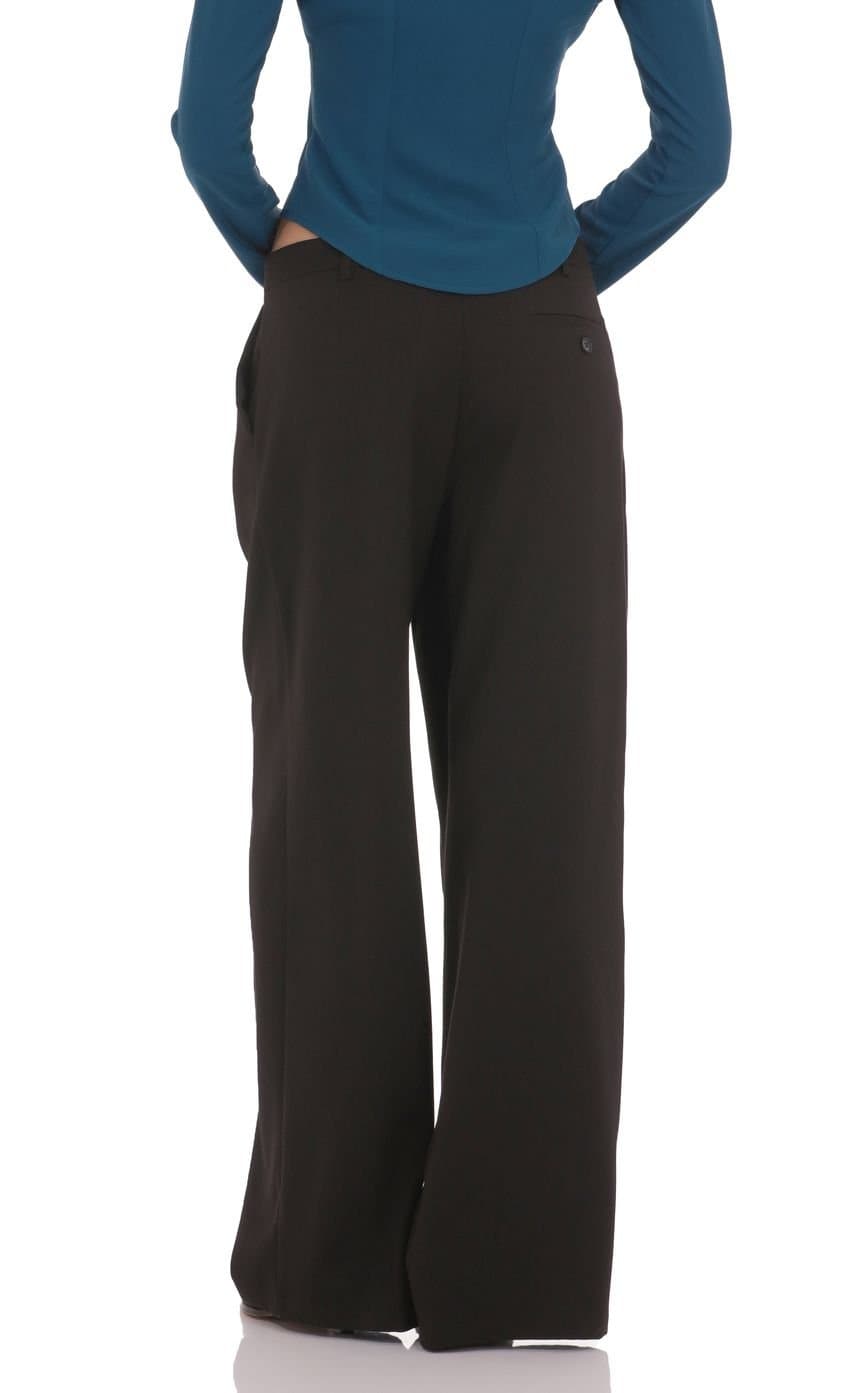 Wide Leg Trousers in Black