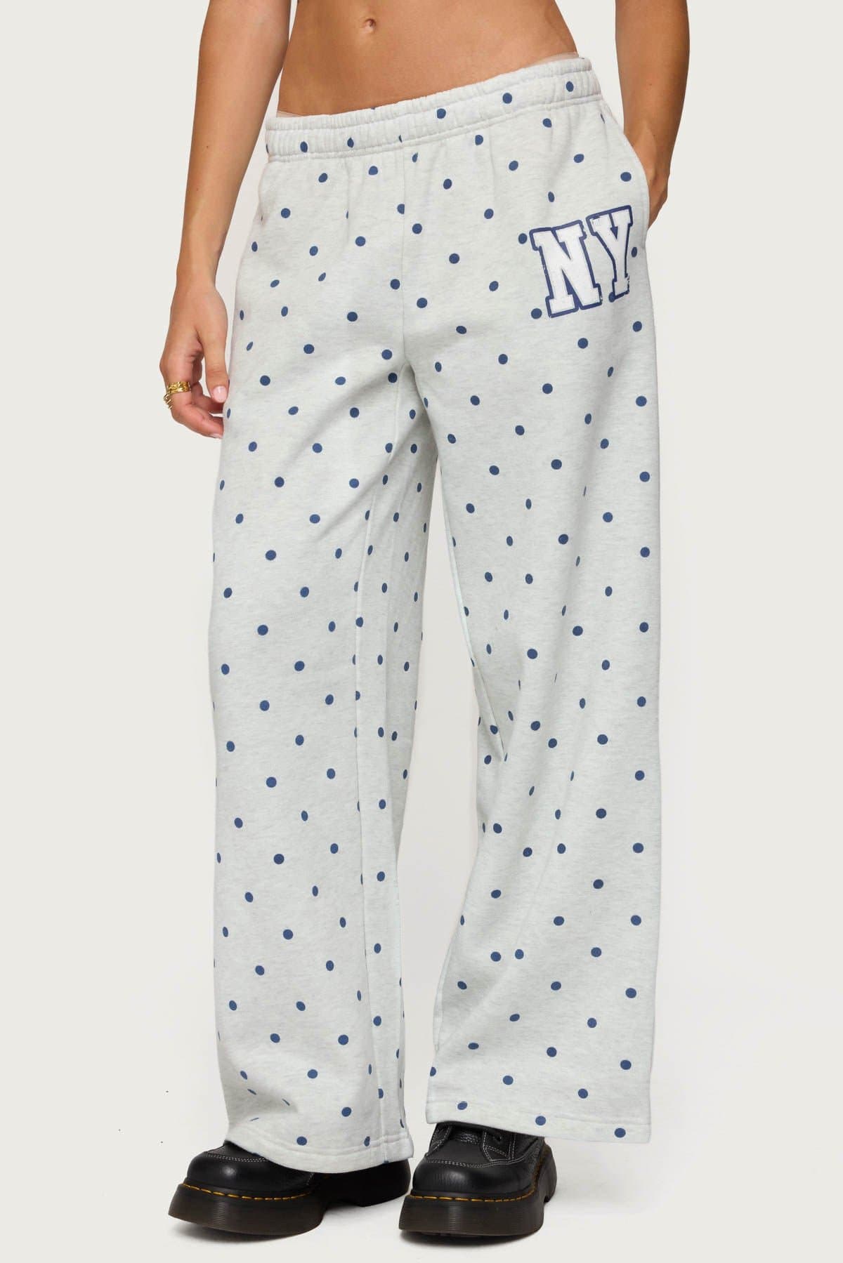NY Babe Polka Dot Sweatpants - Polyester Cotton Matching Set