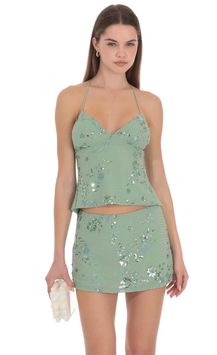 Mireya Embellished Mini Skirt