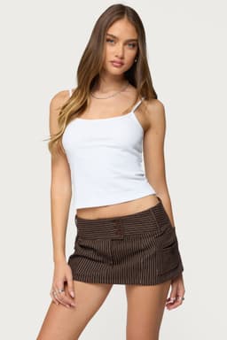 Deanna Tank Top - Adjustable Straps Cotton Spandex Loungewear