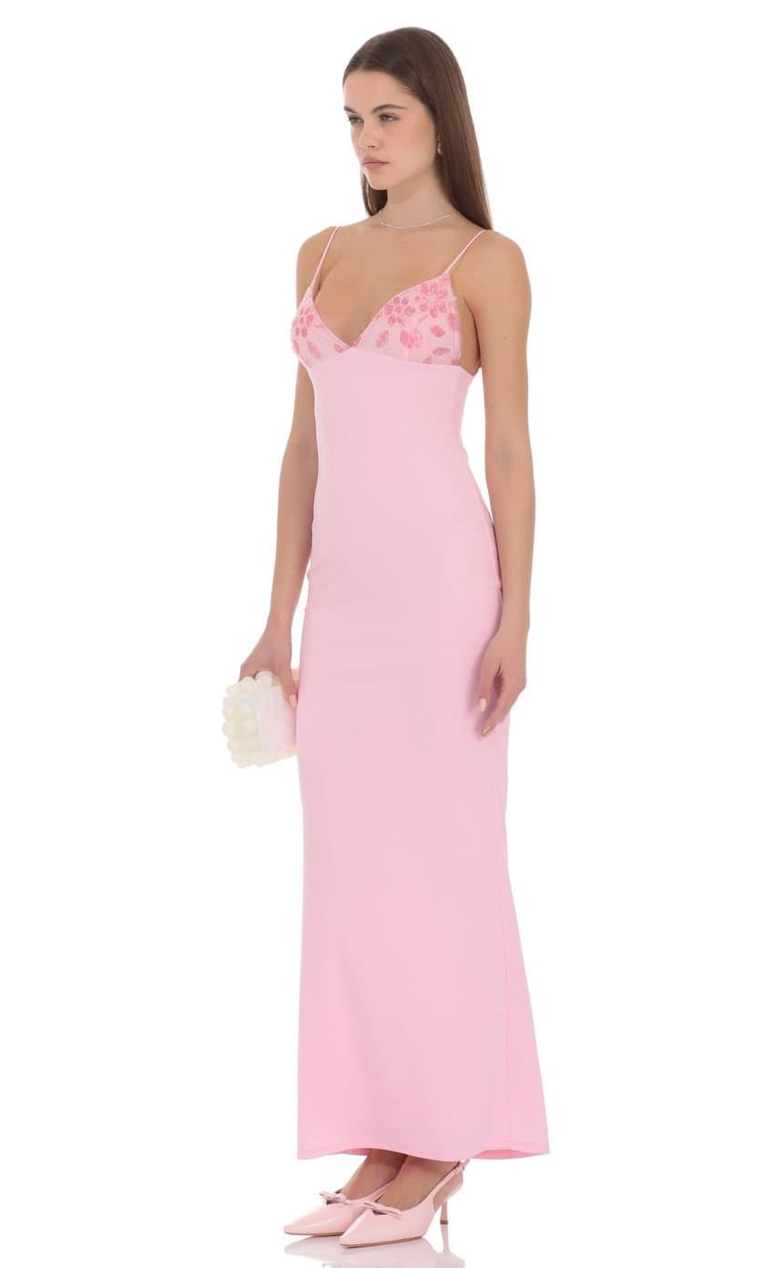 Naomi Maxi Dress in Pink
