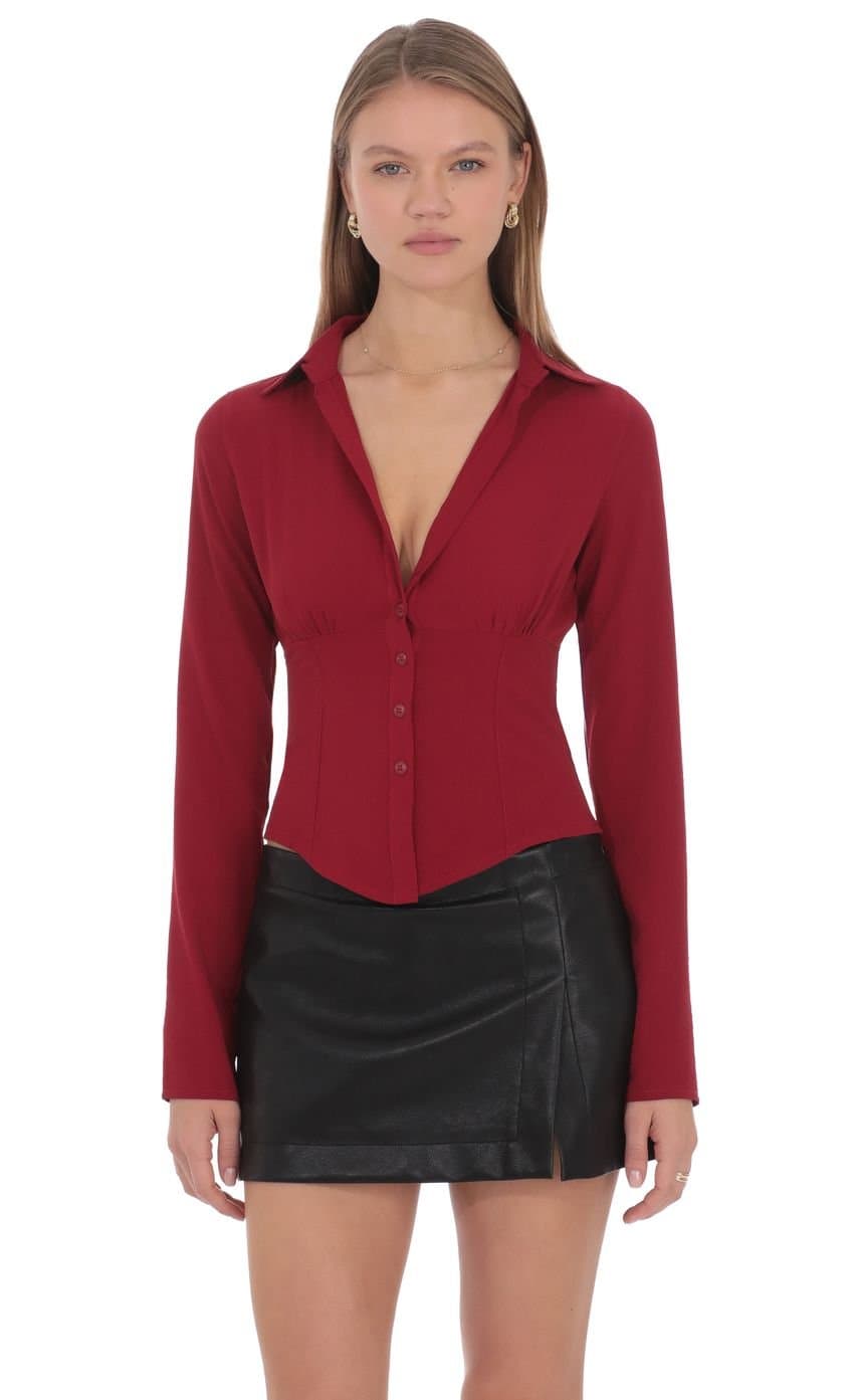 Evelyn Top in Red