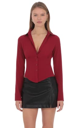 Evelyn Top in Red