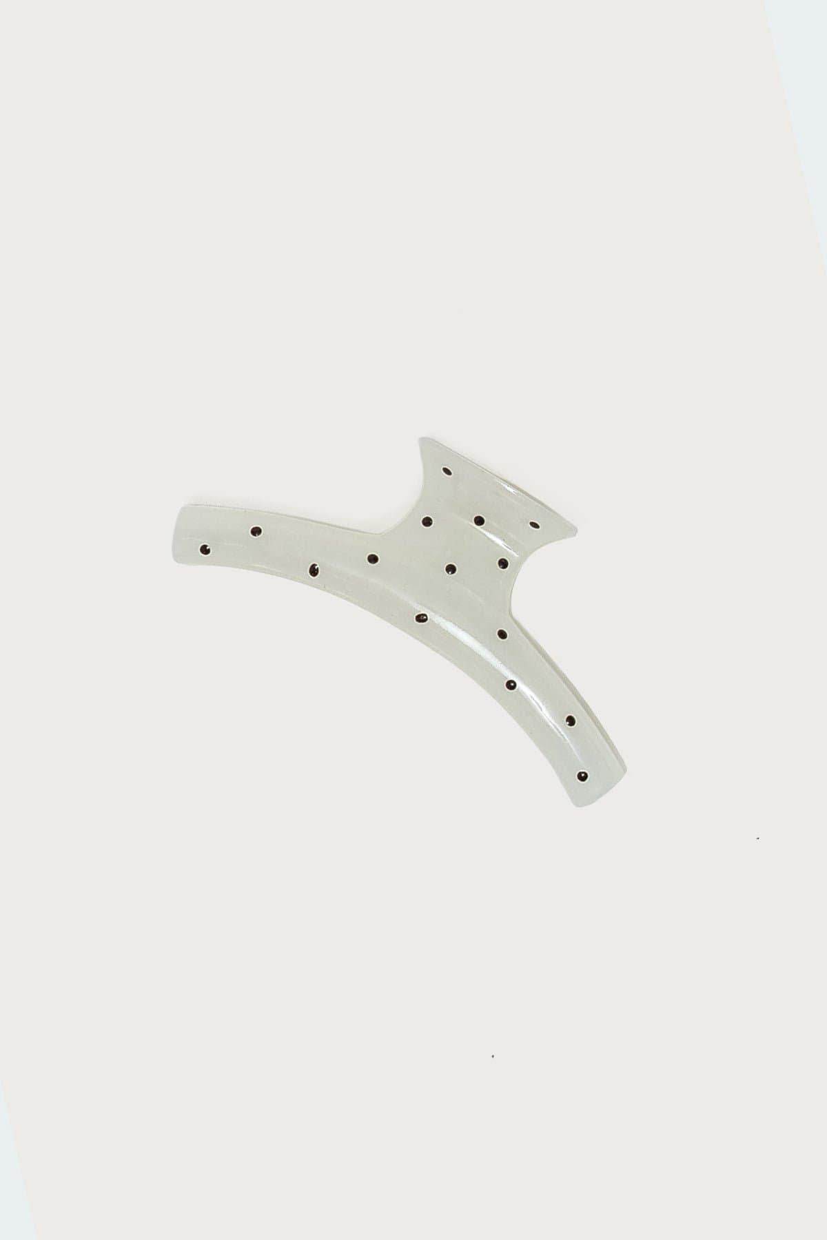 Polka Dot Pattern Plastic Hair Clip - 4.7 Inch Length