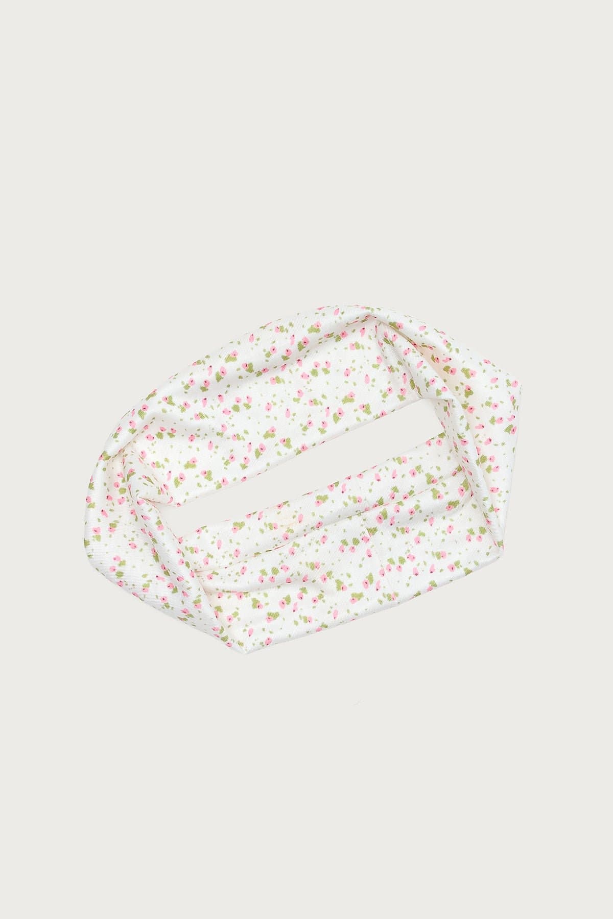 Floral Print Headband - Polyester Spandex, 8.7 Inch Length
