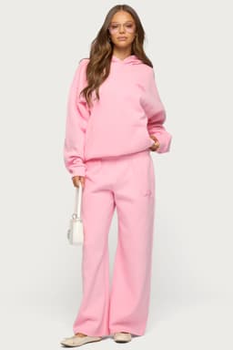 Keychain Cutie Straight Leg Sweatpants with Edikted NY Graphic