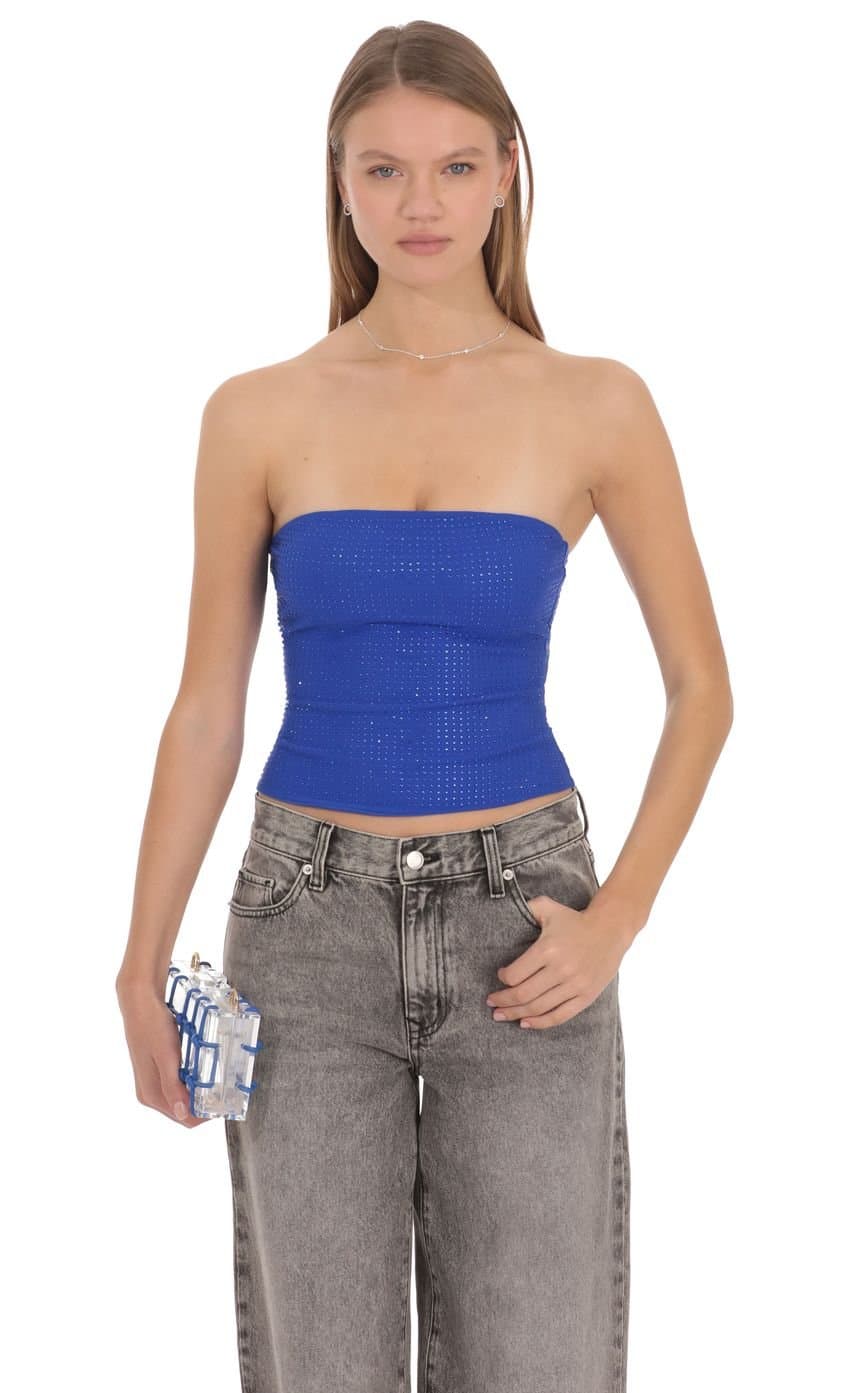 Elsie Rhinestone Top