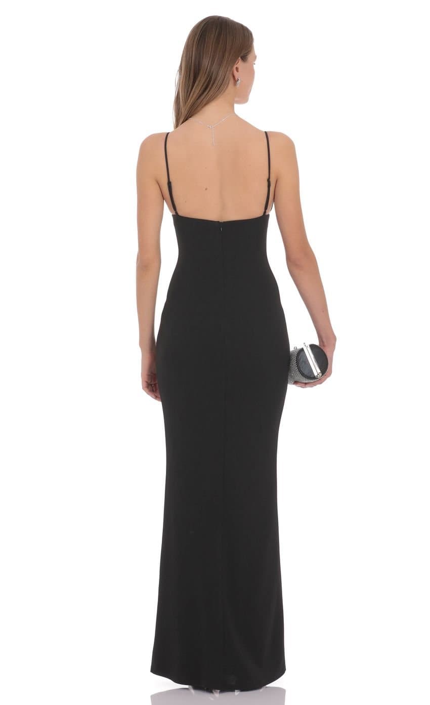Naomi Maxi Dress in Black