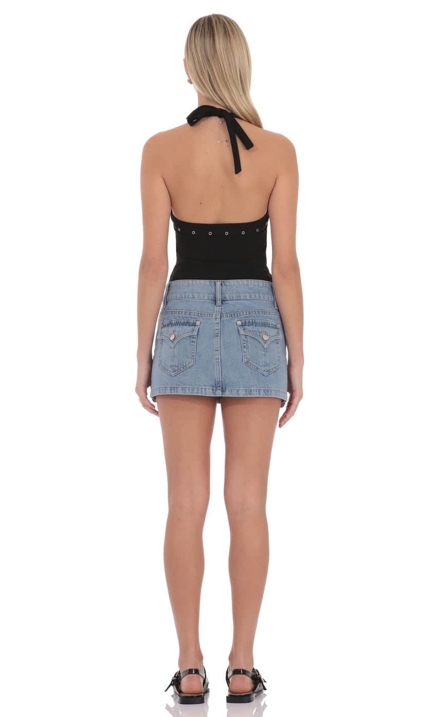 Valeria Denim Mini Skirt