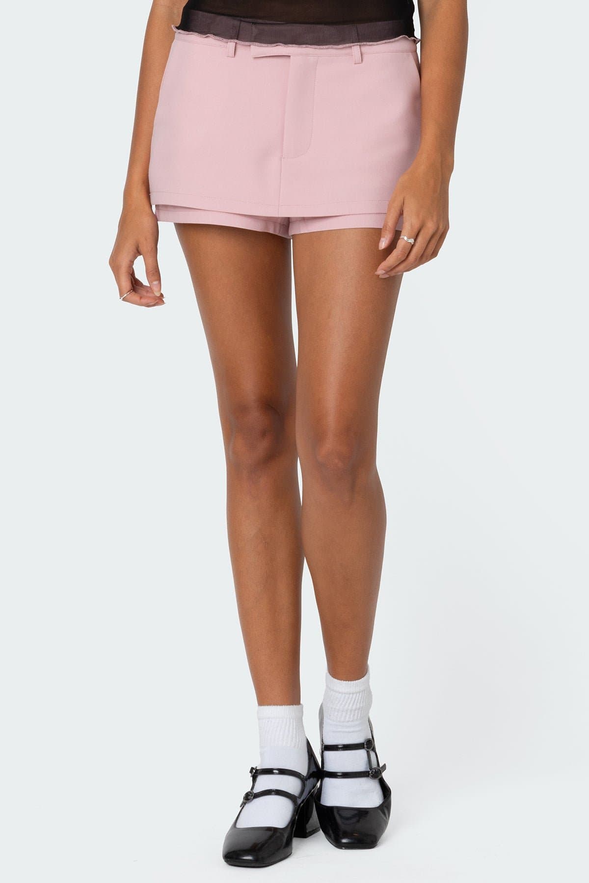 Sloan Mini Skort - Tailored Fit Polyester Rayon Spandex