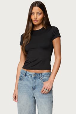 Tay Short Sleeve Loungewear Top - Polyester Spandex