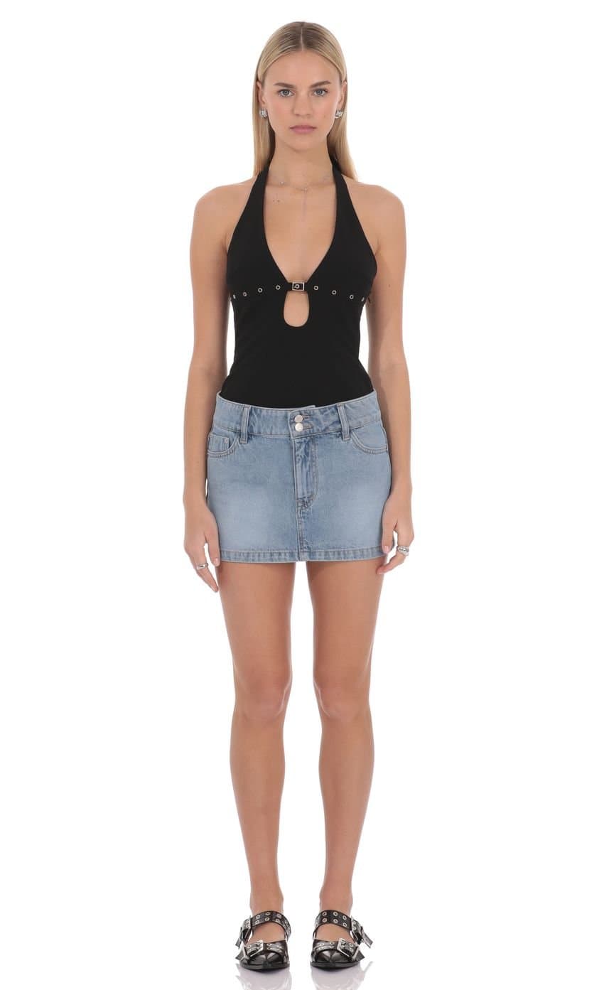 Valeria Denim Mini Skirt